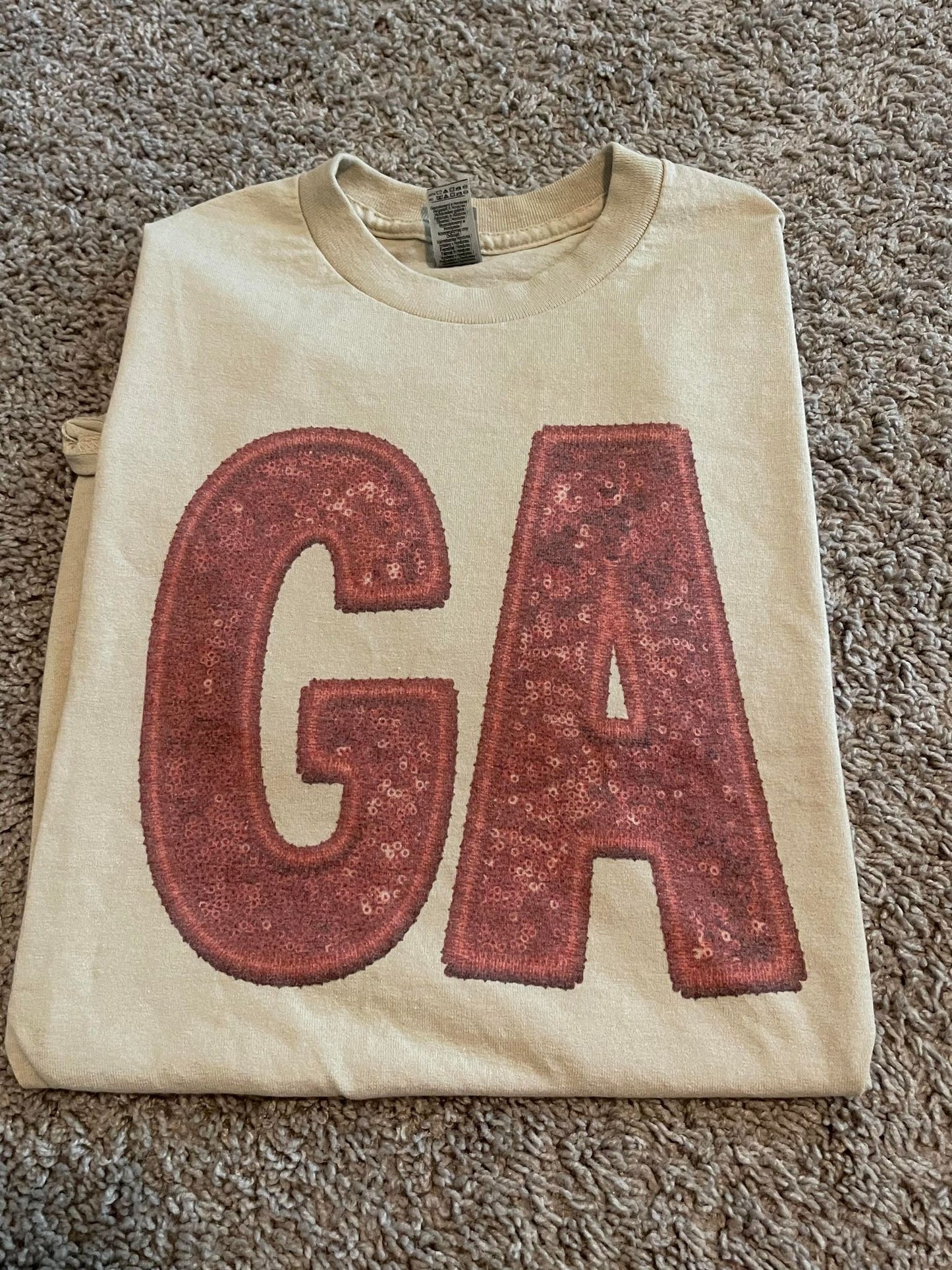 Red sparkle GA