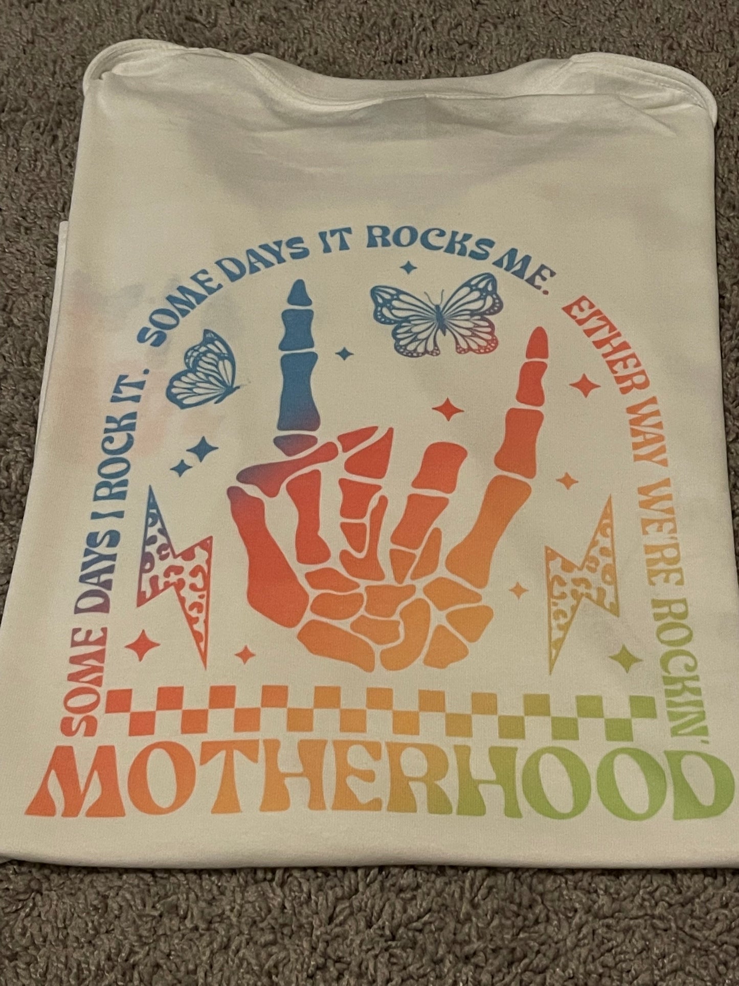 Some days motherhood rocks me