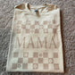 Mama - with brown flowers