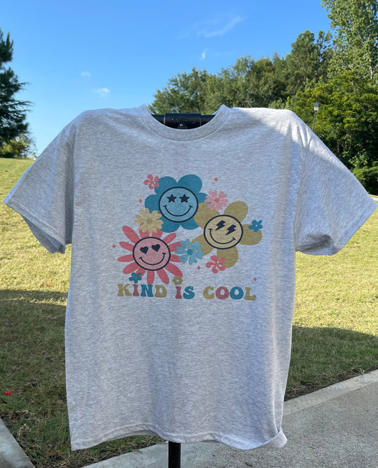 Kind is cool- smiley flowers