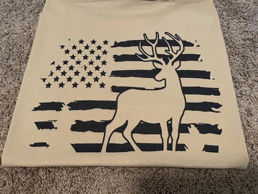 Deer & Flag