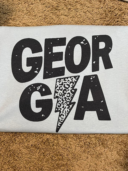 Georgia Tee With Lightning Bolt