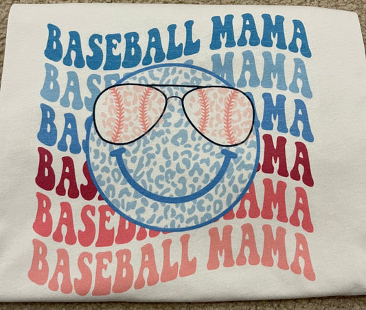 Baseball Mama with sunglasses