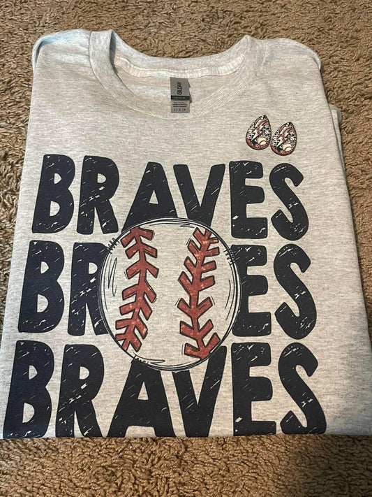 Braves With Baseball