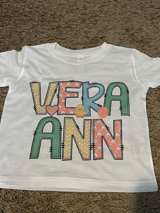 Kids custom name tee